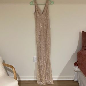 LULUS Champagne Cocktail Evening Dress NWT